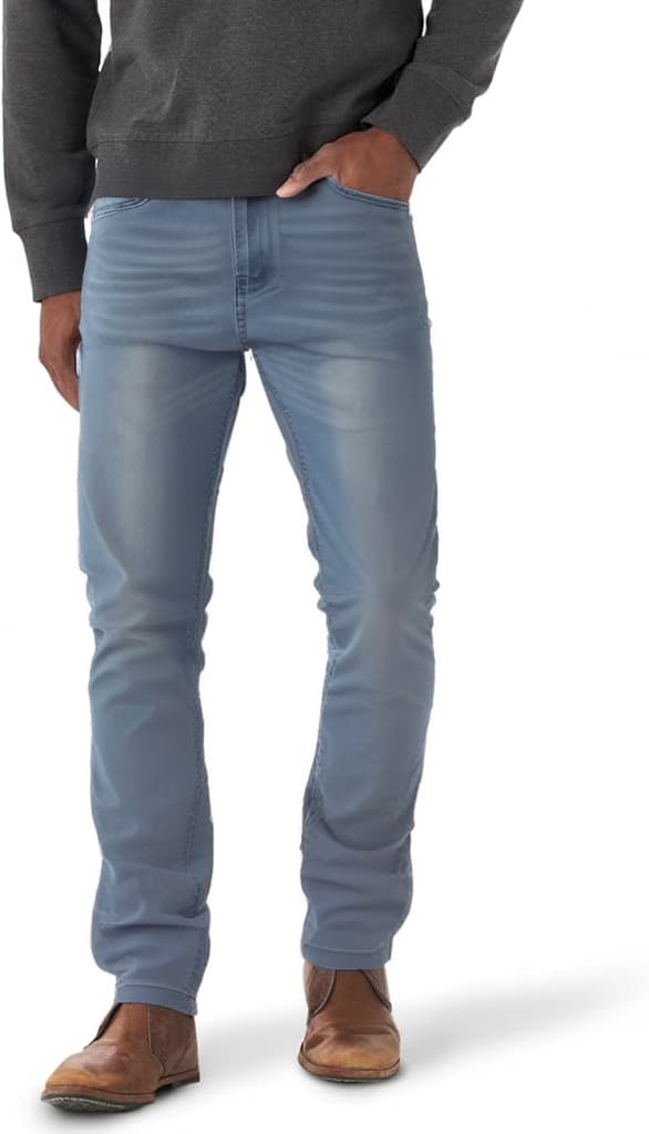 Modern Mid-Wash Slim-Fit Jeans-Size-34W x 30L